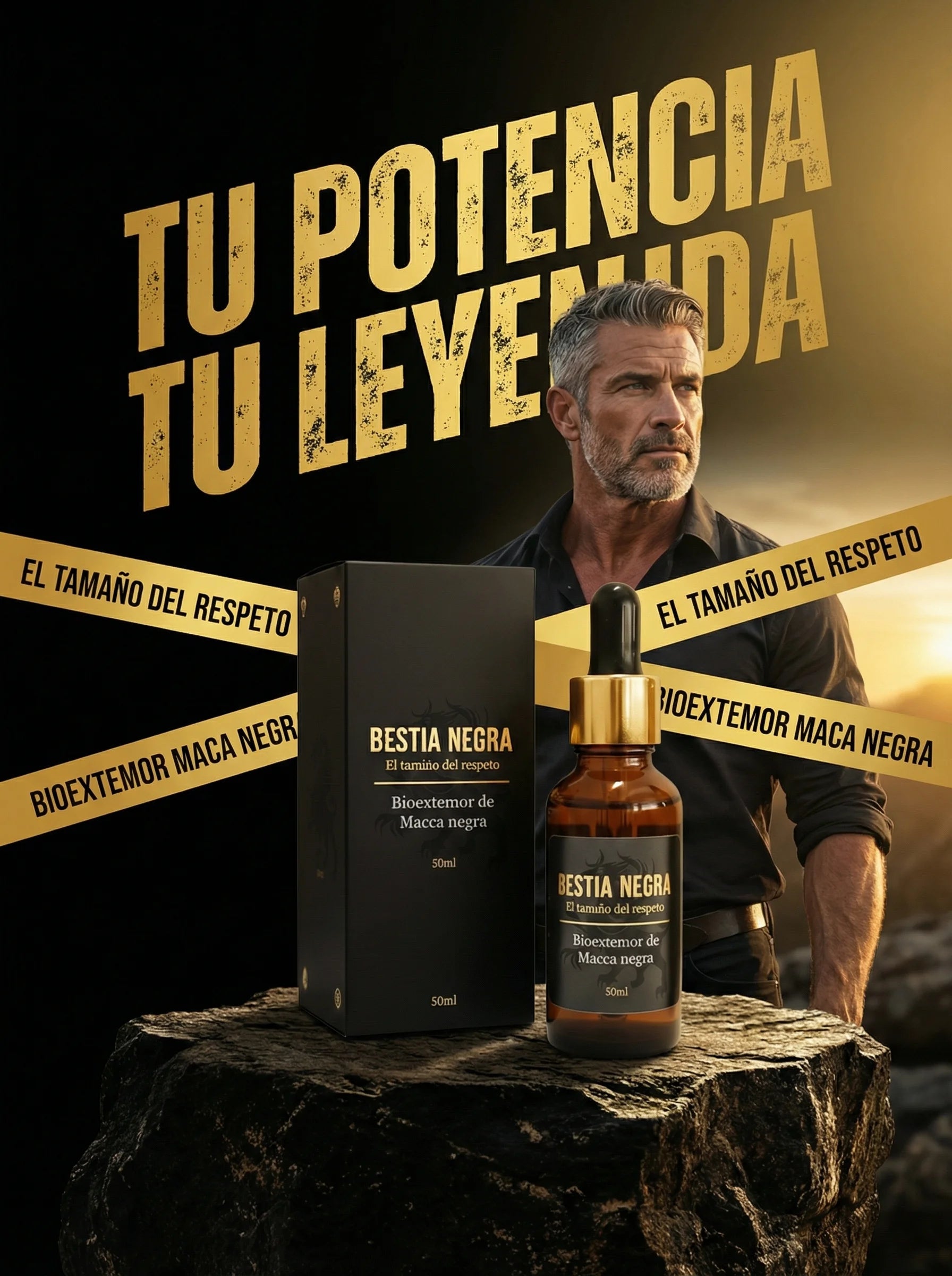 RECUPERADOR MASCULINO BESTIA NEGRA